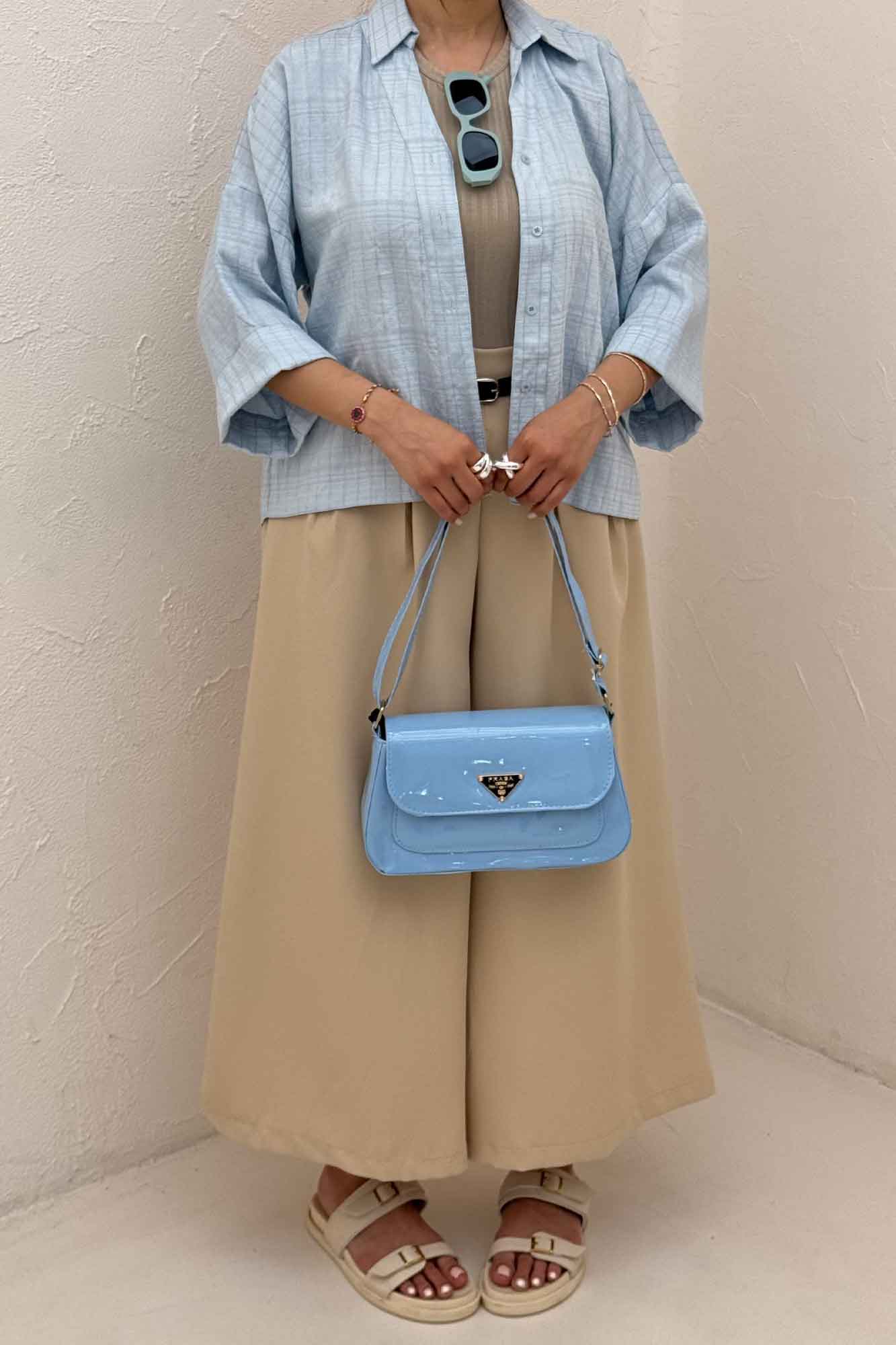 شومیز parry راه راه پشت بلند