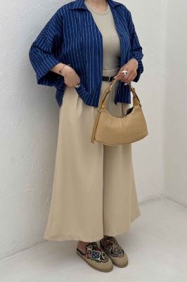 شومیز parry راه راه پشت بلند