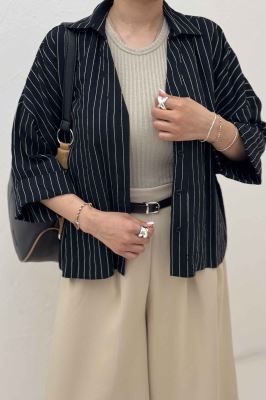 شومیز parry راه راه پشت بلند