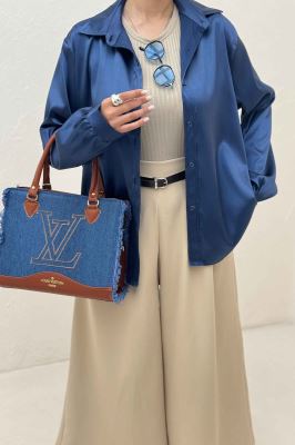 شومیز مانتویی ساتن R