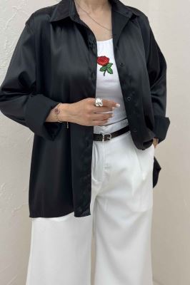 شومیز مانتویی ساتن R