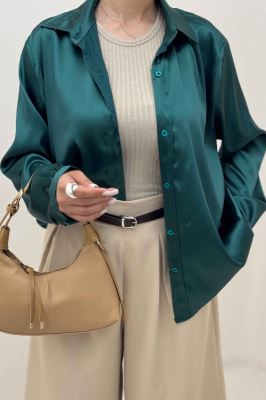 شومیز مانتویی ساتن R