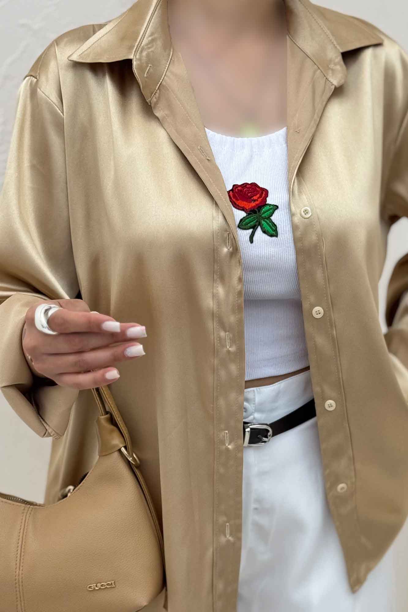 شومیز مانتویی ساتن R