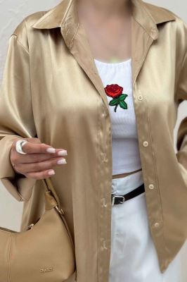 شومیز مانتویی ساتن R