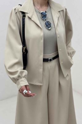 شومیز مانتویی جلو سه پیله مازراتی