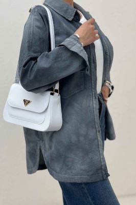 مانتو لینن پایین هلال دو جیب TR (آبرنگی)