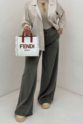 مانتو لینن آستین سه رب یقه شکاری TR