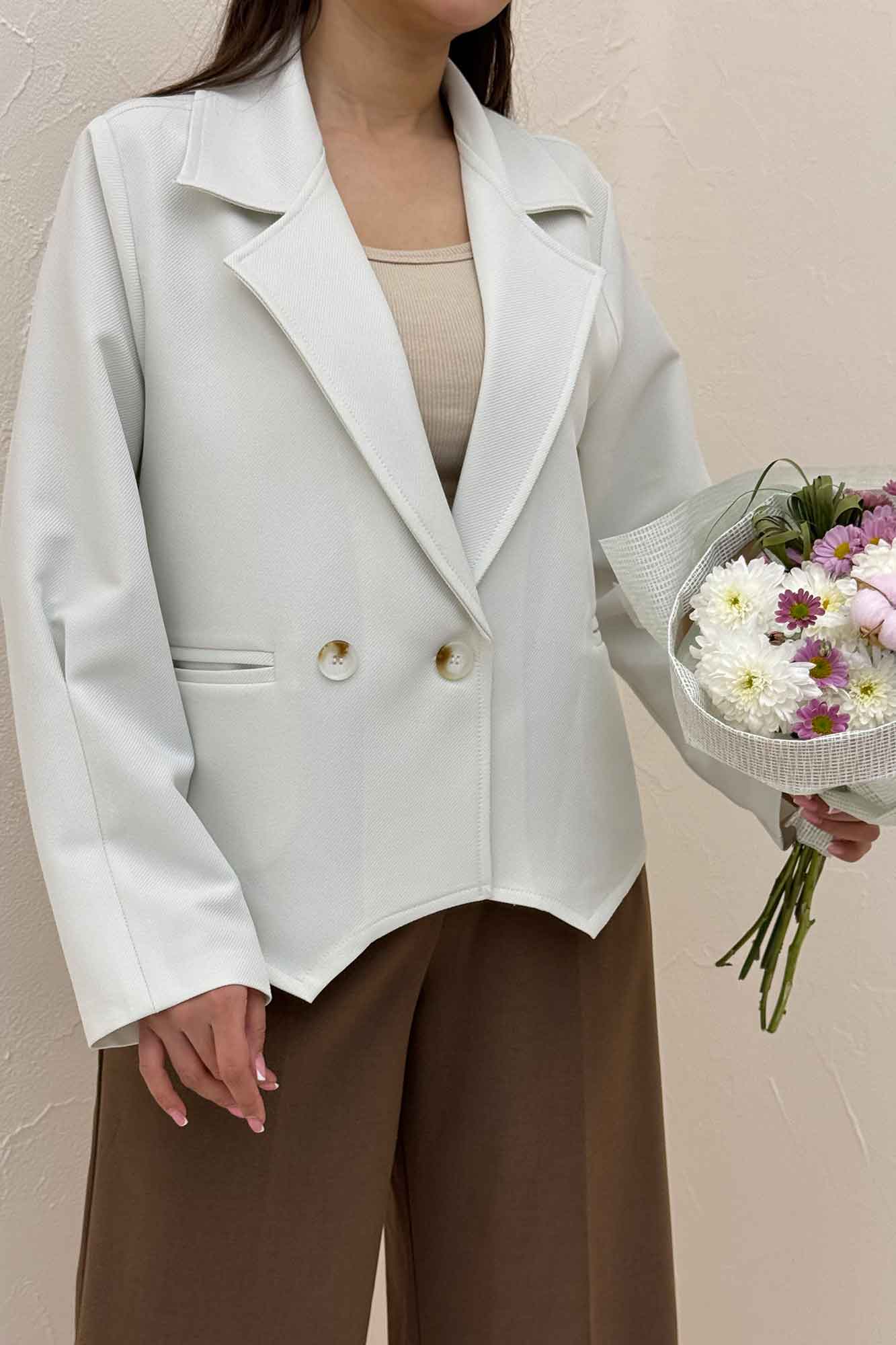 کت مازراتی کجراه لبه هفتی آستین پیله