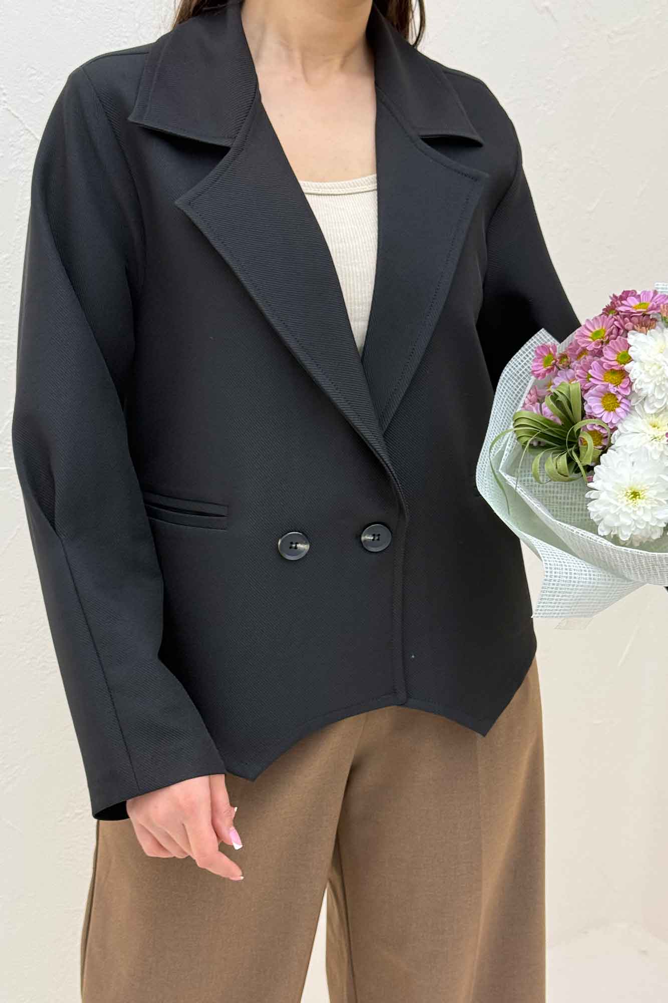 کت مازراتی کجراه لبه هفتی آستین پیله