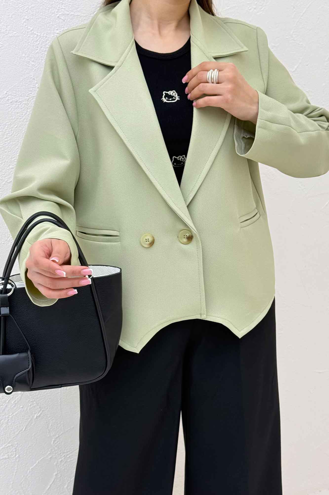 کت مازراتی کجراه لبه هفتی آستین پیله