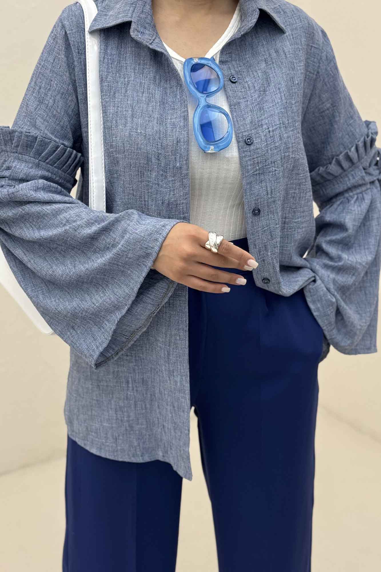 شومیز مانتویی شانتون زارا لویسا