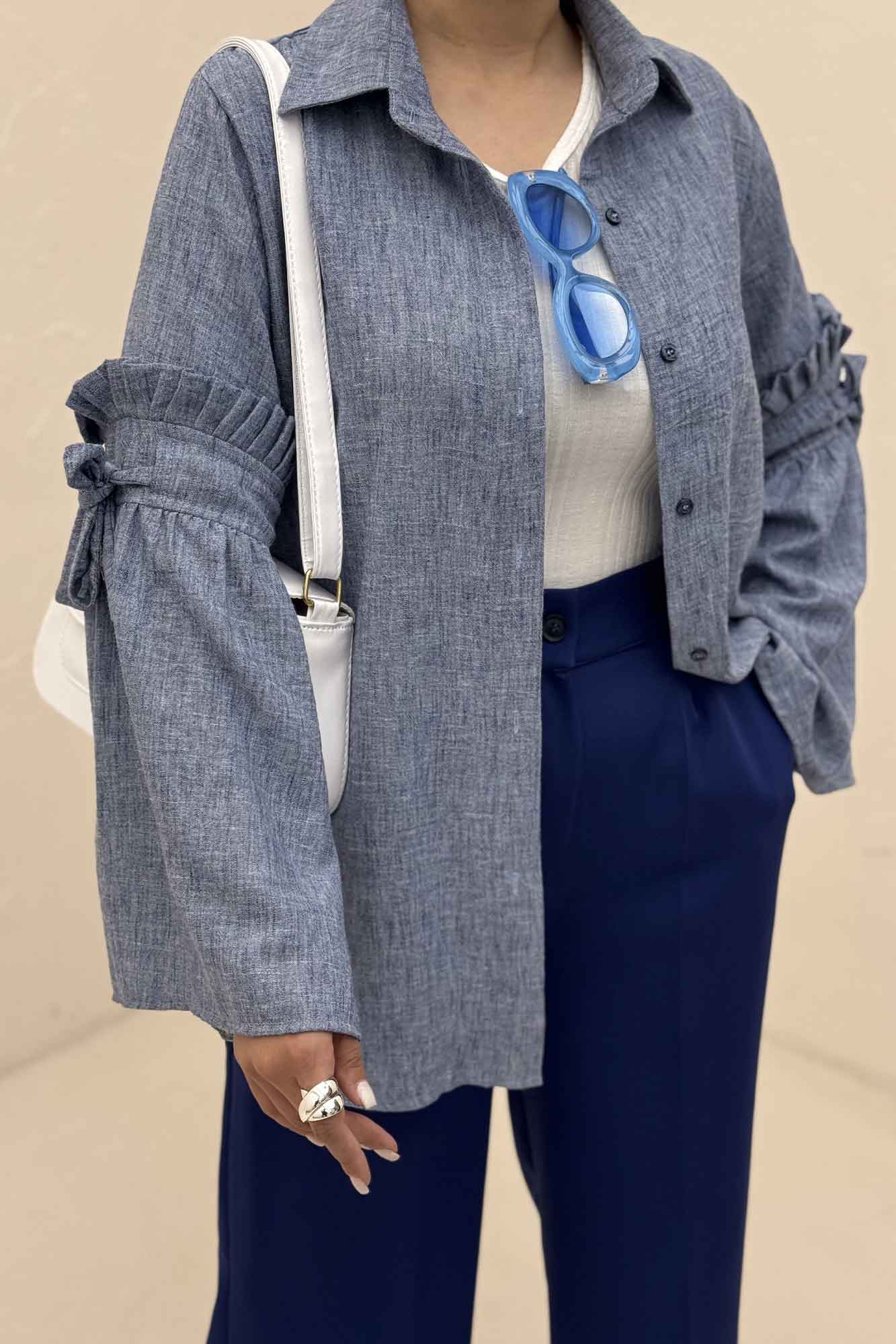 شومیز مانتویی شانتون زارا لویسا