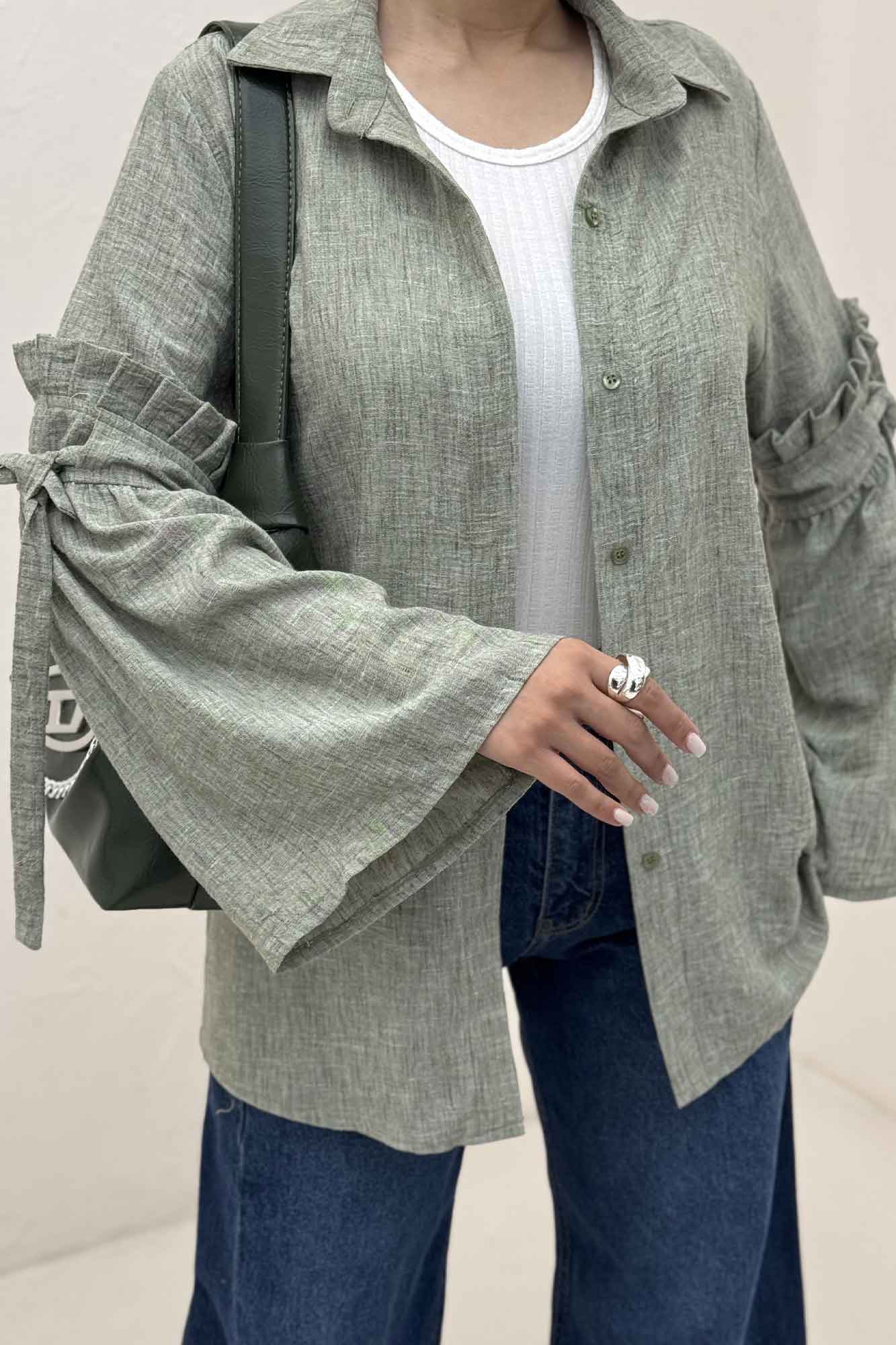 شومیز مانتویی شانتون زارا لویسا