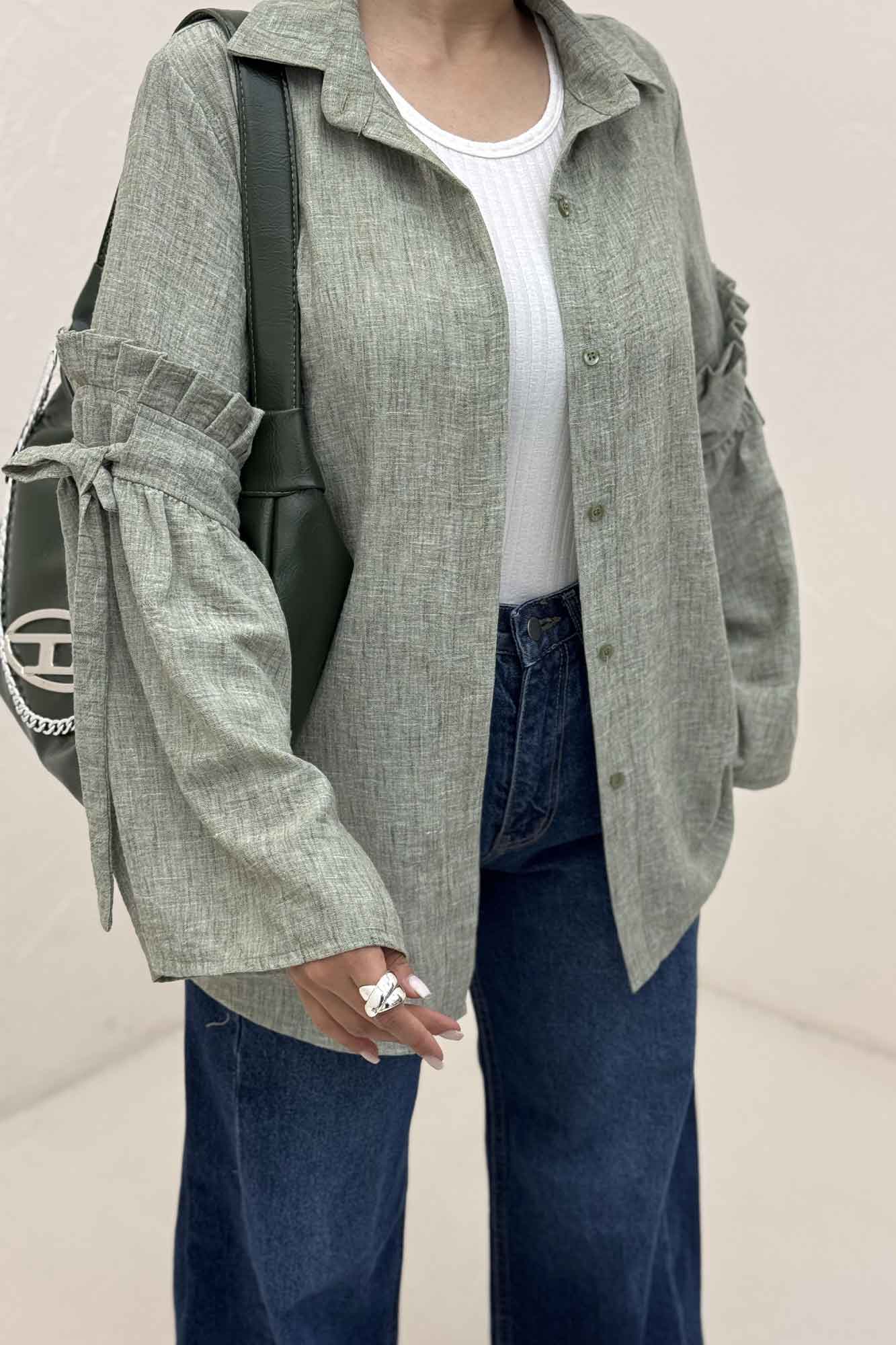 شومیز مانتویی شانتون زارا لویسا