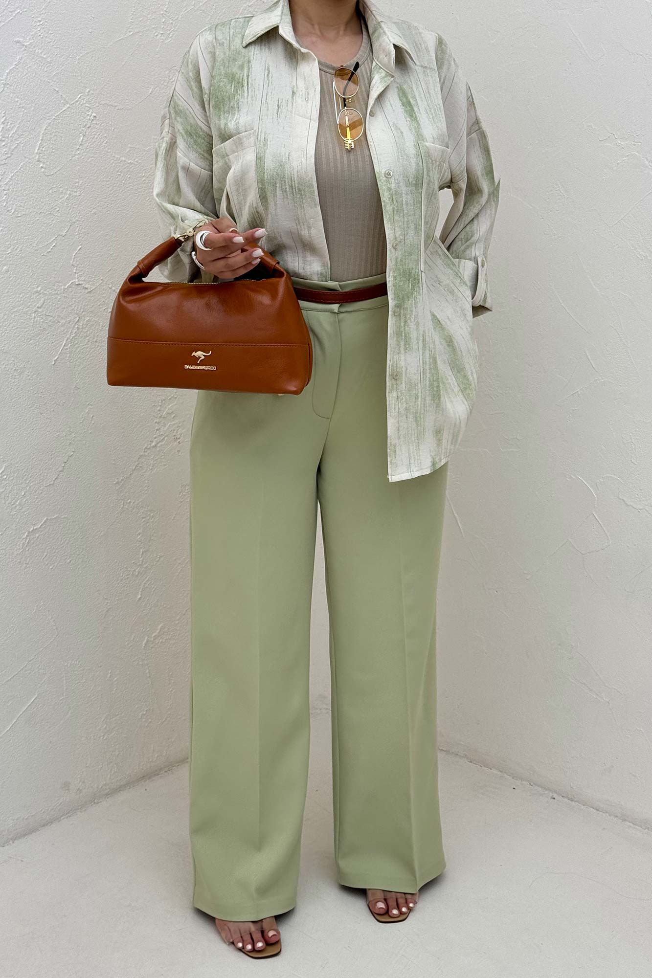 شومیز مانتویی پرینتی پاگن دار طرح 2