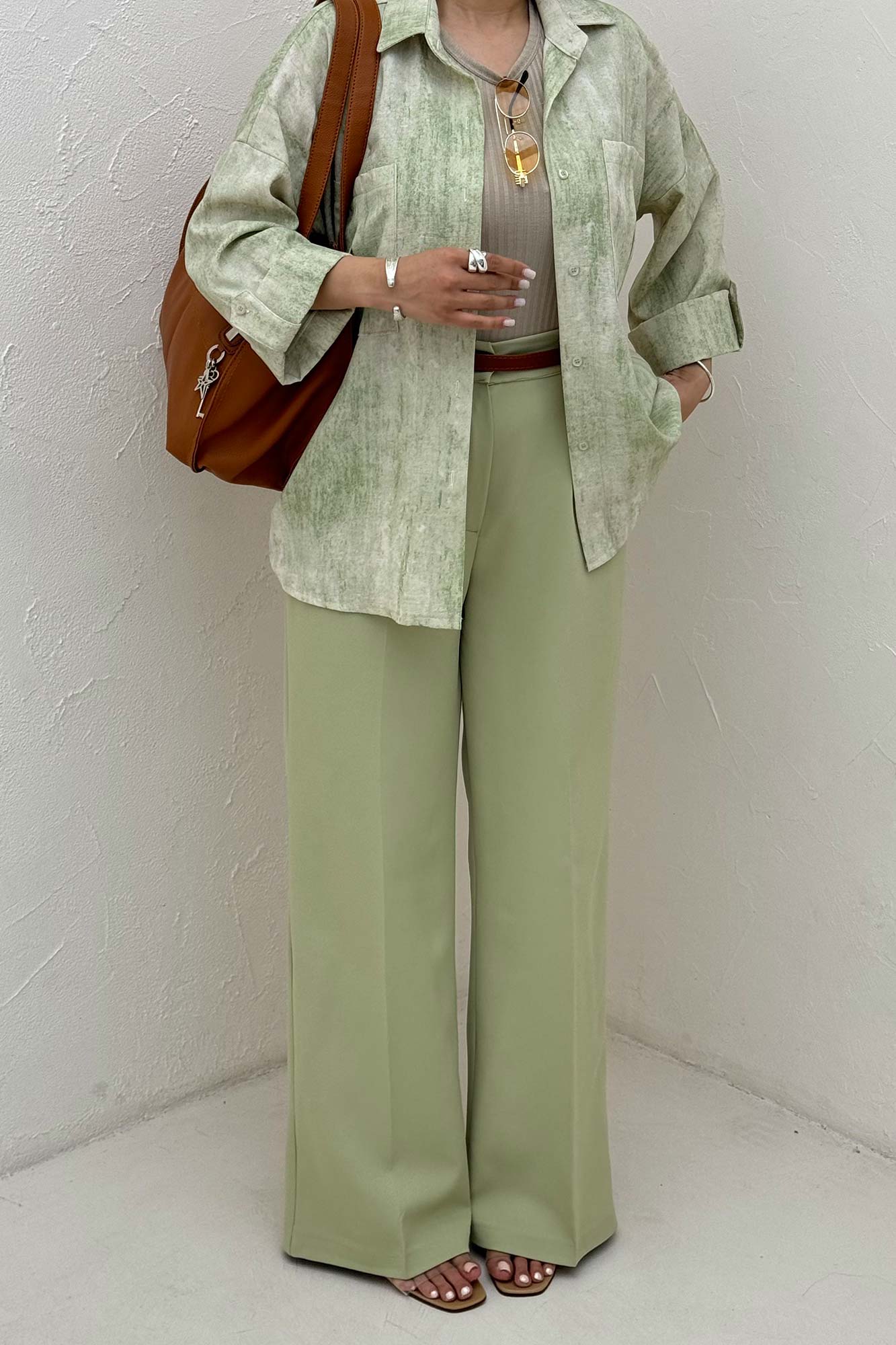 شومیز مانتویی پرینتی پاگن دار طرح 1