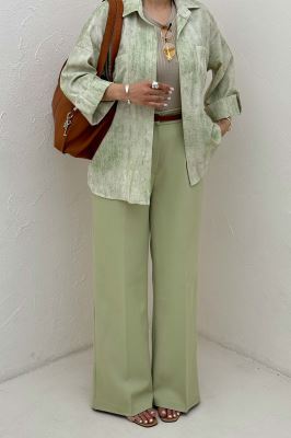 شومیز مانتویی پرینتی پاگن دار طرح 1