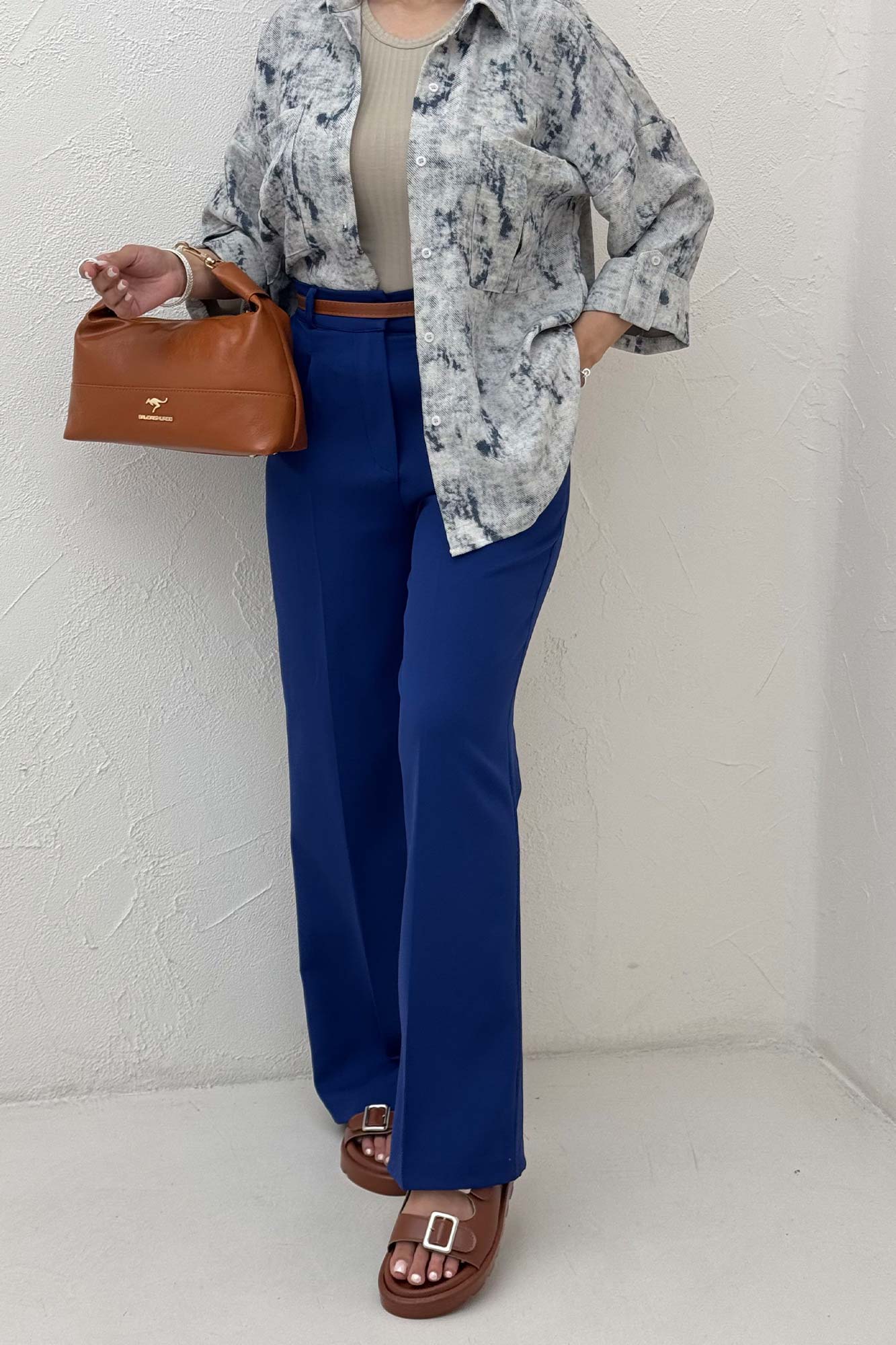 شومیز مانتویی پرینتی پاگن دار طرح 1