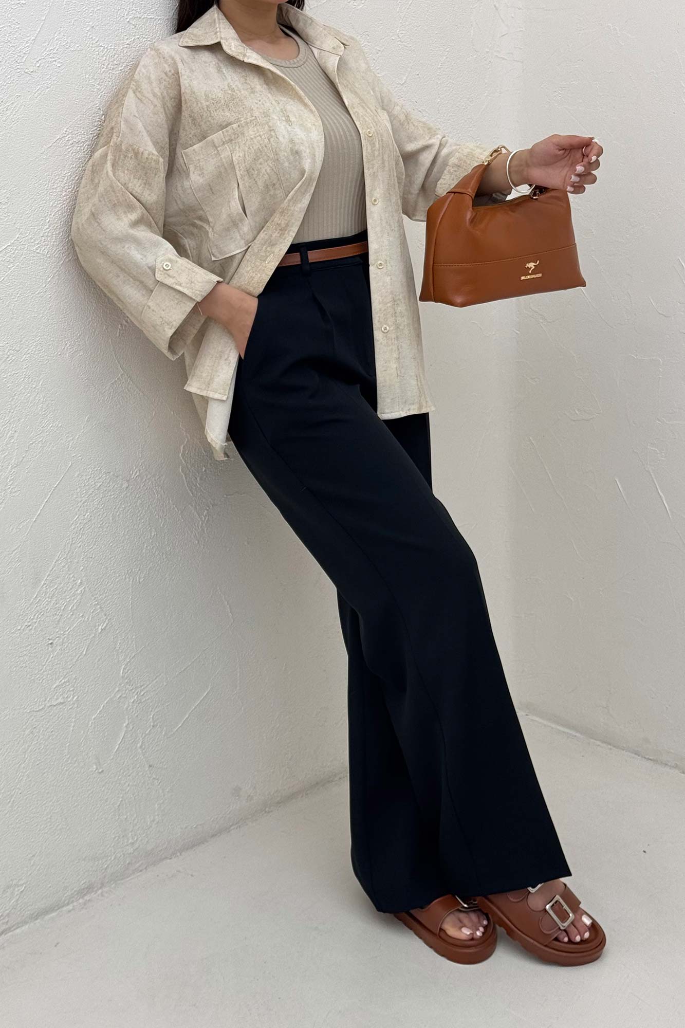 شومیز مانتویی پرینتی پاگن دار طرح 1