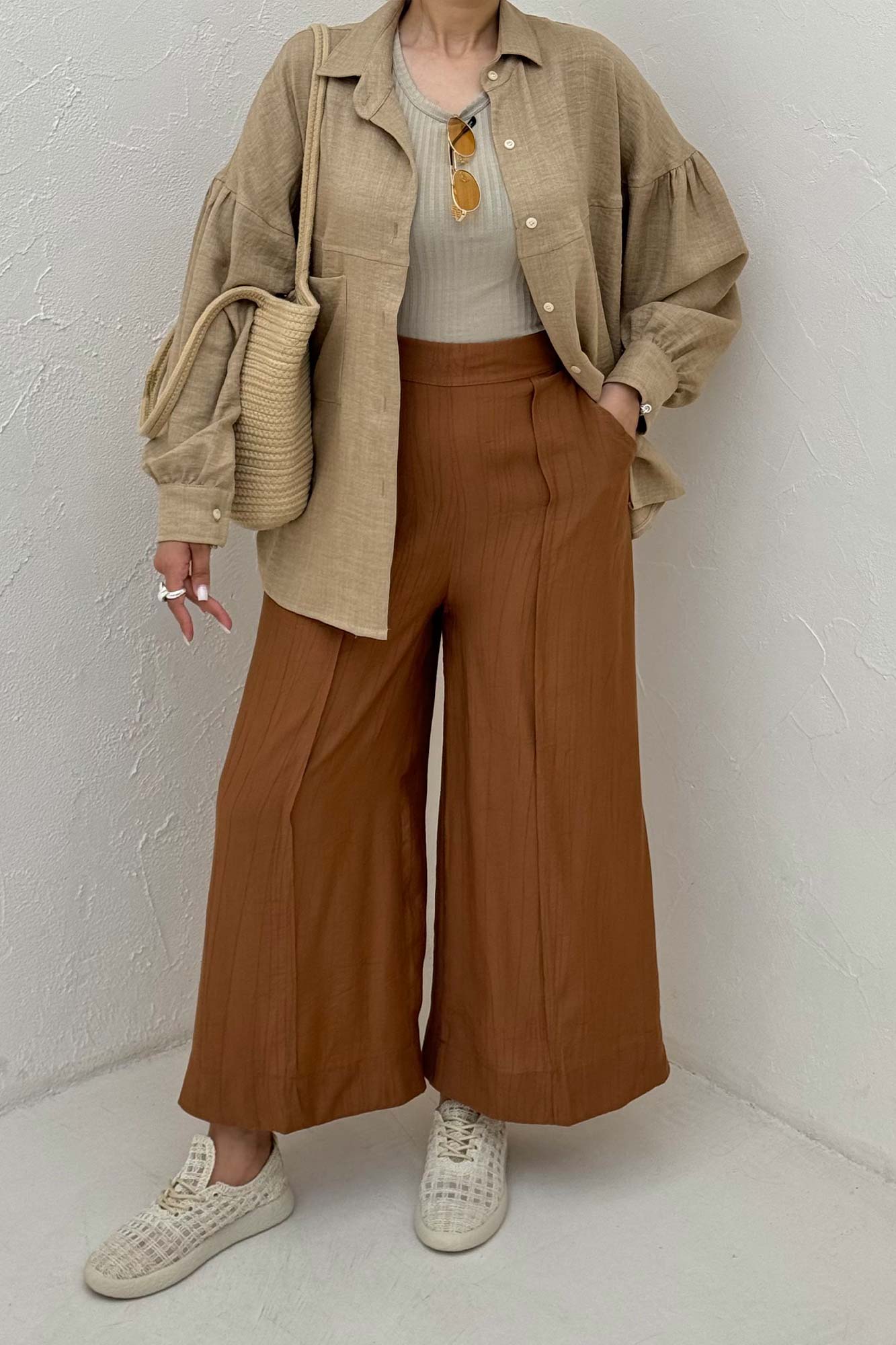 شومیز مانتویی شانتون تک جیب نایرا