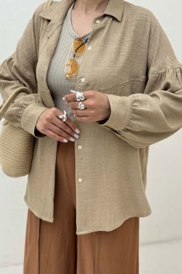 شومیز مانتویی شانتون تک جیب نایرا