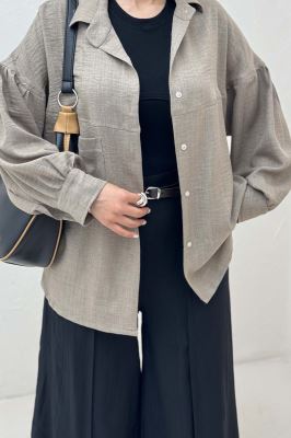 شومیز مانتویی شانتون تک جیب نایرا