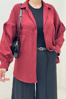 شومیز مانتویی شانتون تک جیب نایرا