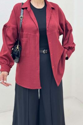 شومیز مانتویی شانتون تک جیب نایرا