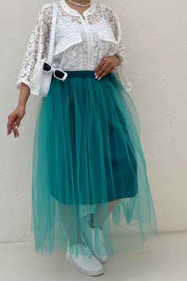 دامن توری کمر پیله داخل آستردار 1002