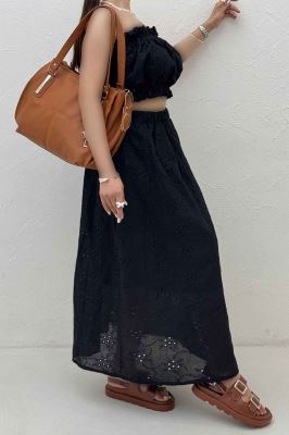 ست دکلته دامن خامه دوزی 1014