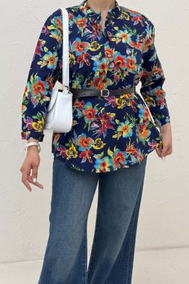 شومیز لینن زارا طرحدار ایتالیایی 1012