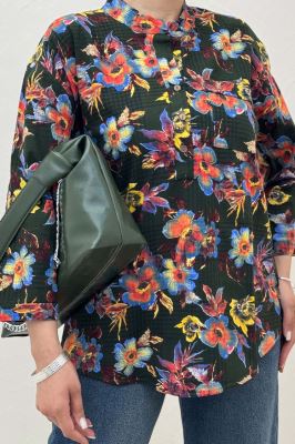 شومیز لینن زارا طرحدار ایتالیایی 1012