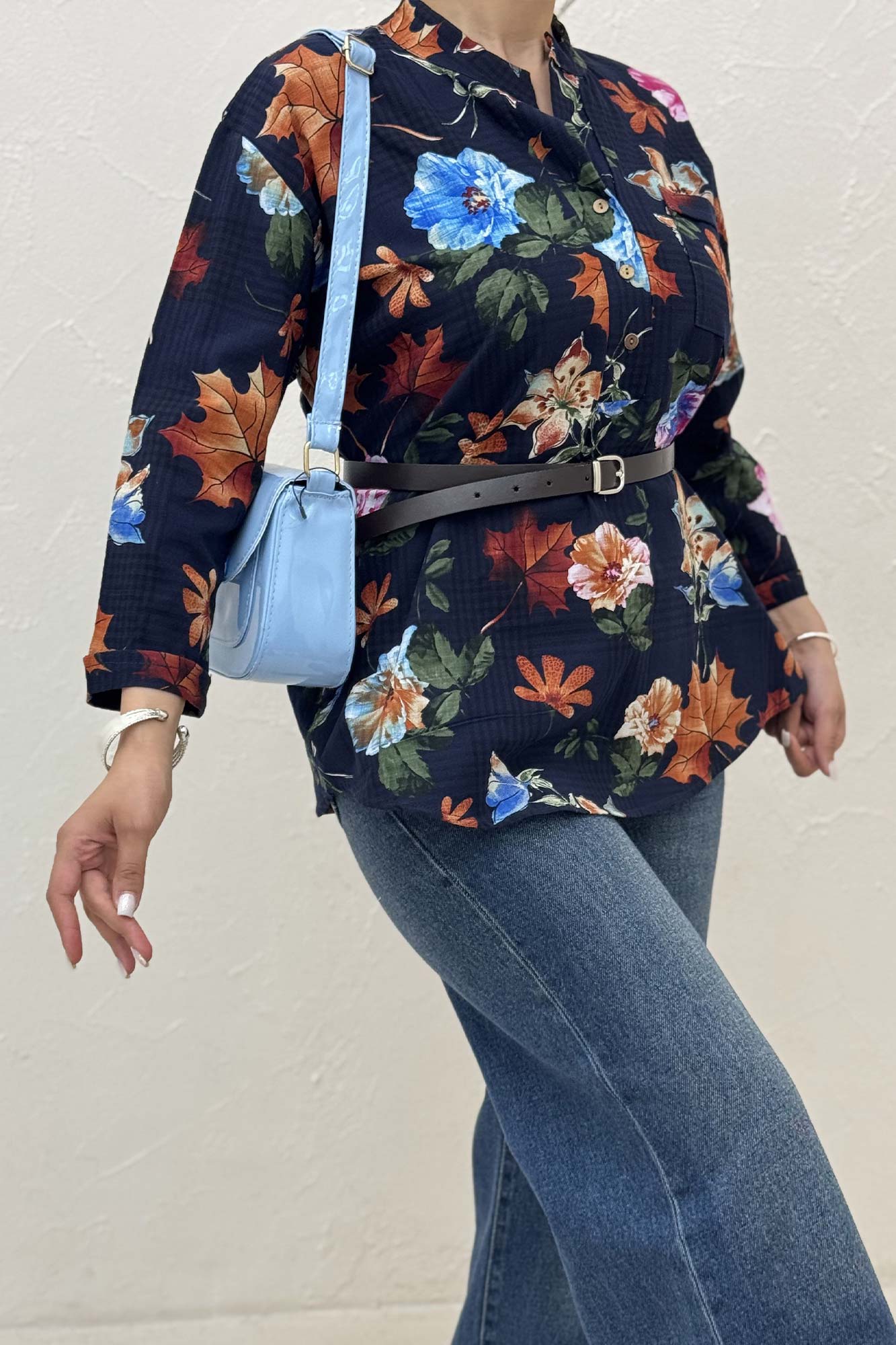 شومیز لینن زارا طرحدار ایتالیایی 1012