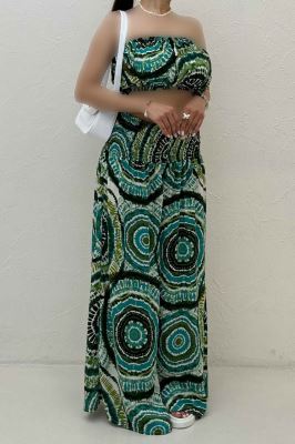 ست دکلته و دامن شلواری  1006