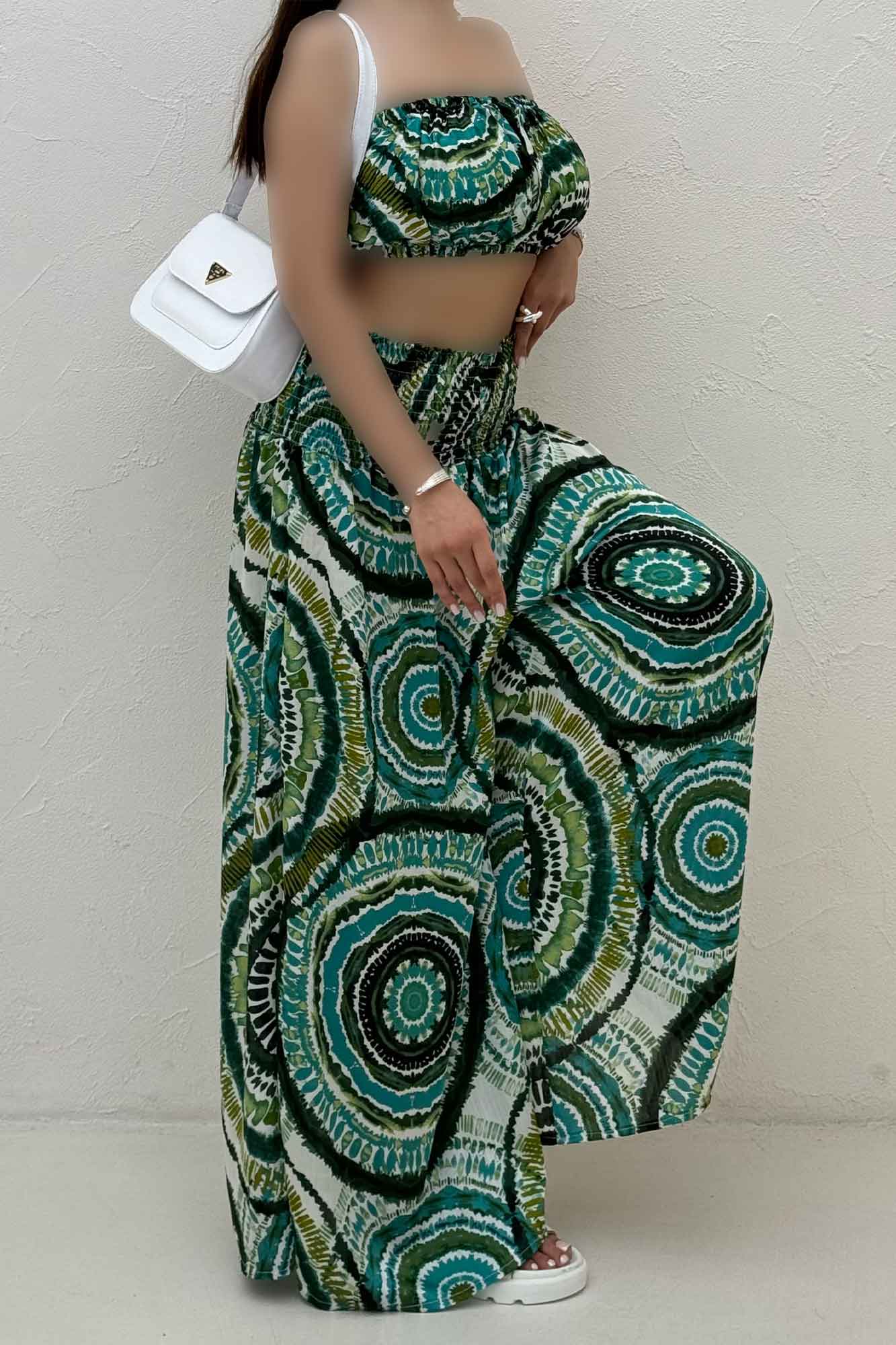 ست دکلته و دامن شلواری  1006