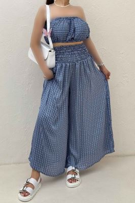 ست دکلته و دامن شلواری  1006