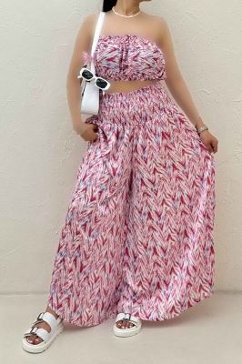 ست دکلته و دامن شلواری  1006