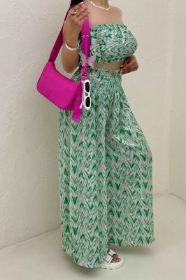 ست دکلته و دامن شلواری  1006