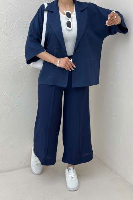 مانتو کتی آستین سه رب یقه انگلیسی شانتونR