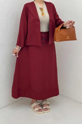 ست کت و دامن شانتون دلین