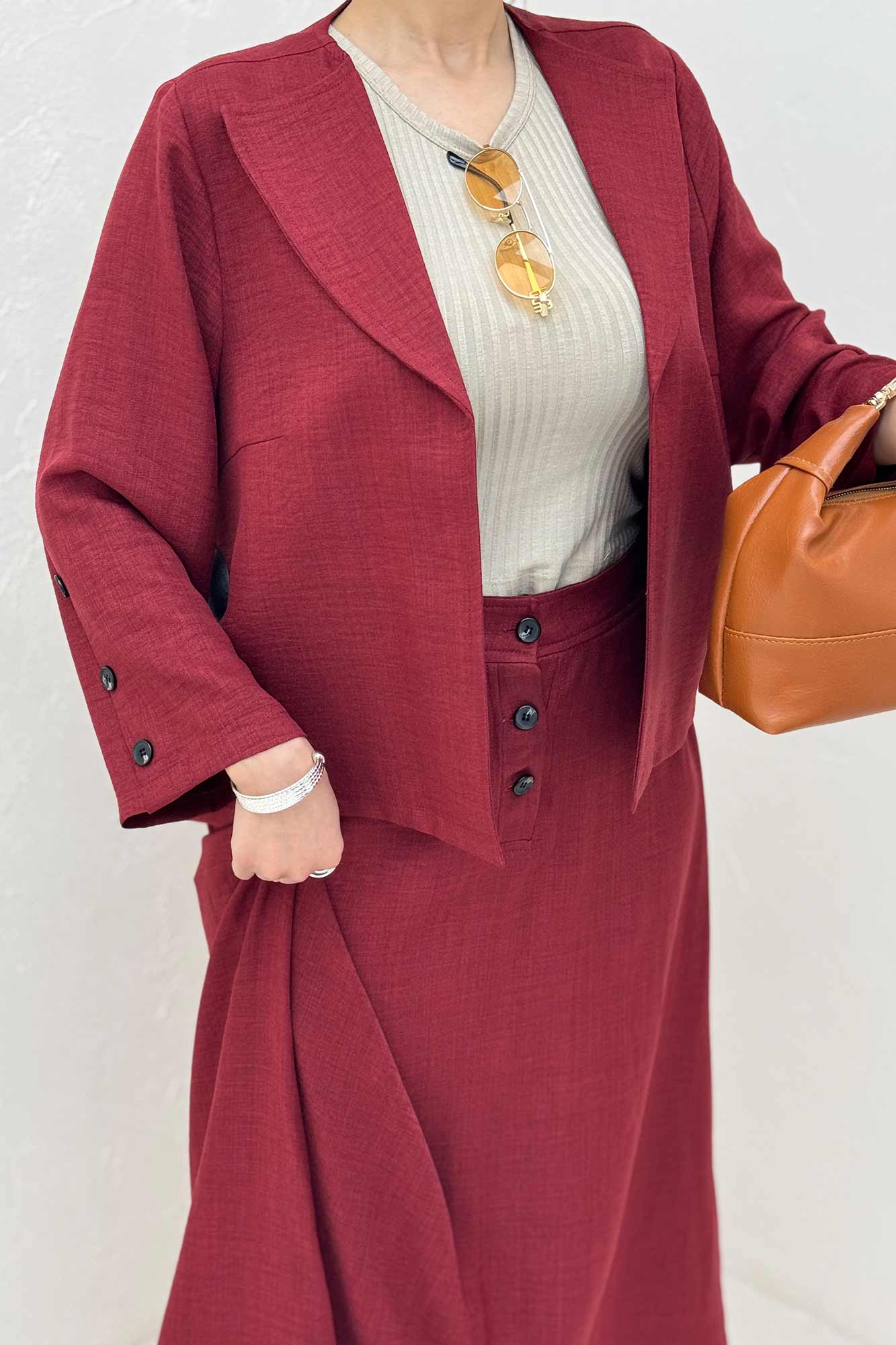 ست کت و دامن شانتون دلین