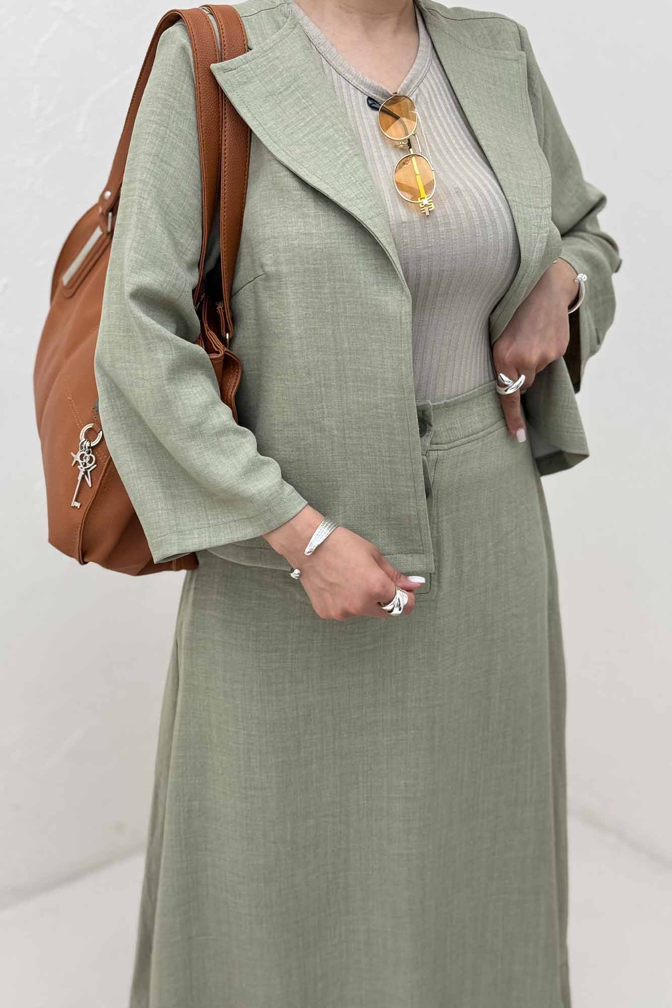 ست کت و دامن شانتون دلین