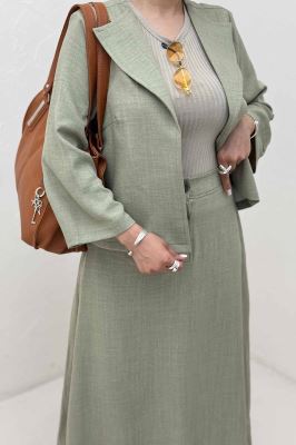 ست کت و دامن شانتون دلین