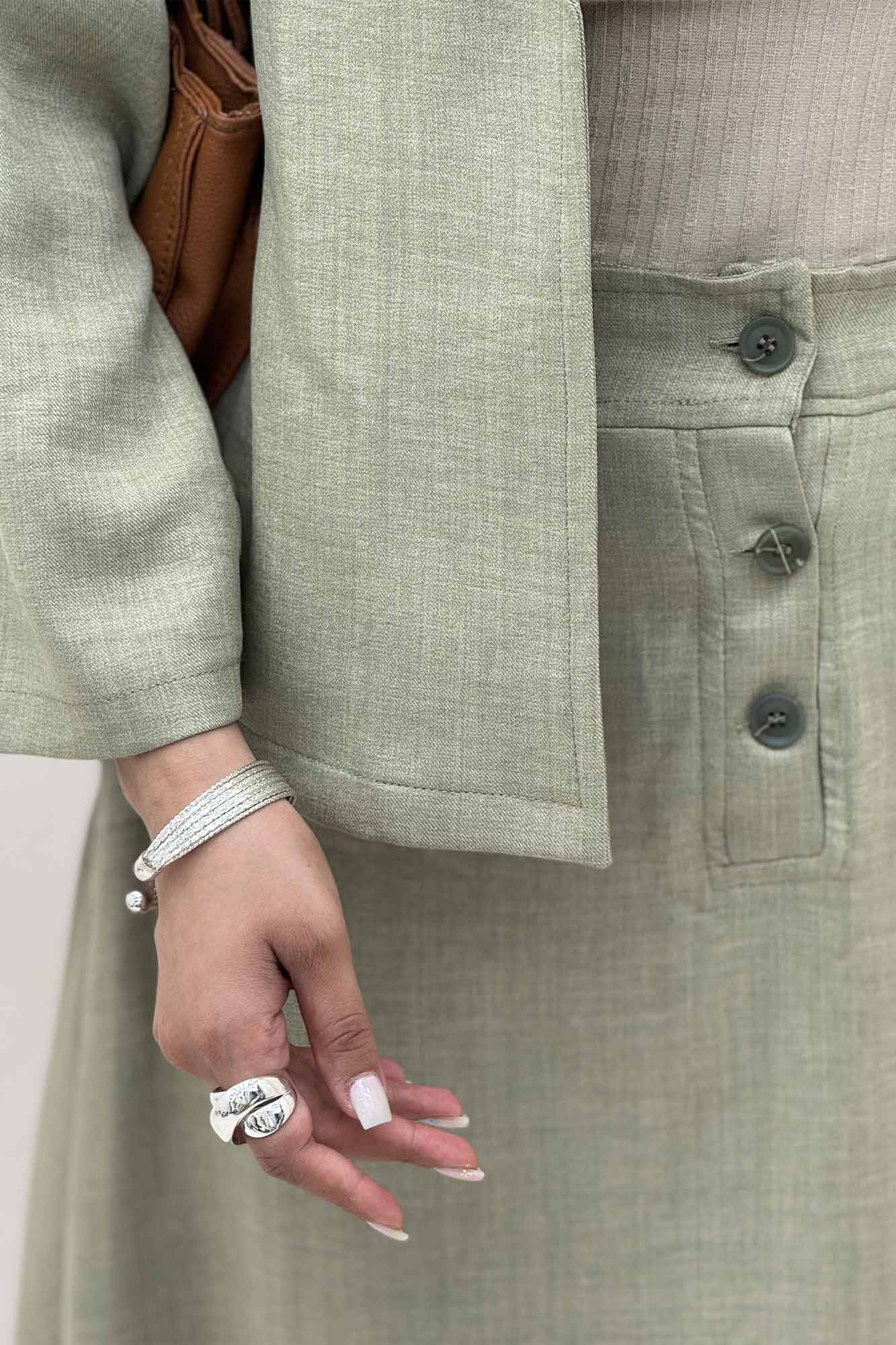 ست کت و دامن شانتون دلین