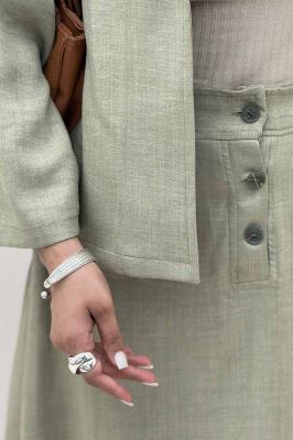 ست کت و دامن شانتون دلین