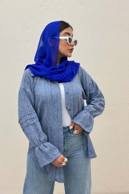 شومیز مانتویی شانتون زارا سر آستین کش