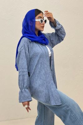 شومیز مانتویی شانتون زارا سر آستین کش