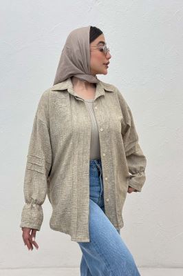 شومیز مانتویی شانتون زارا سر آستین کش