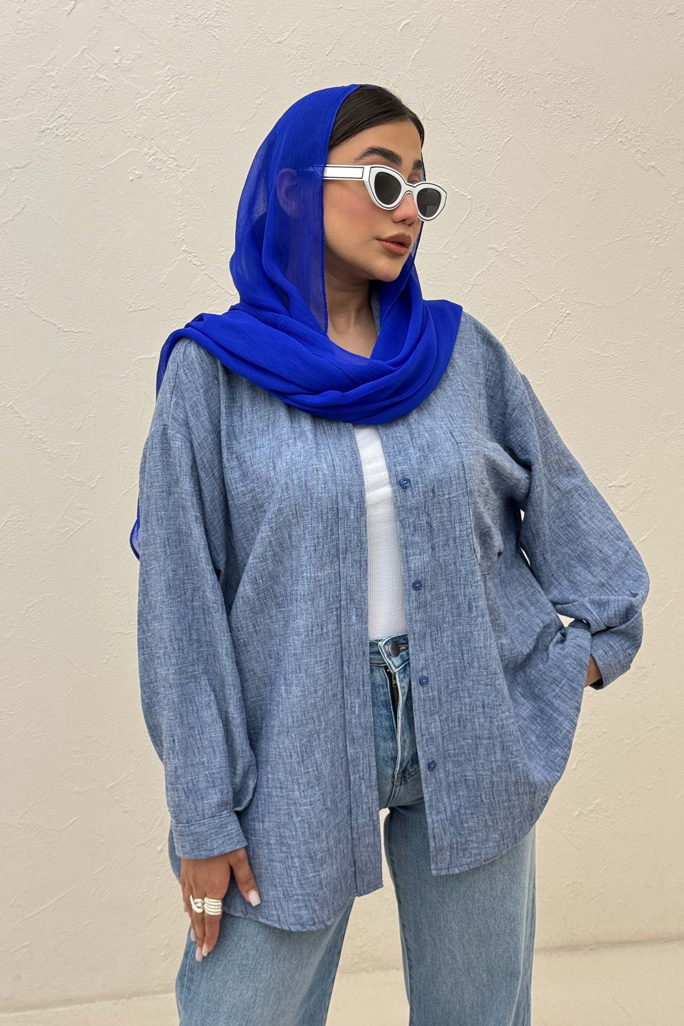 شومیز مانتویی شانتون زارا پشت دکمه 