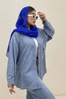 شومیز مانتویی شانتون زارا پشت دکمه 